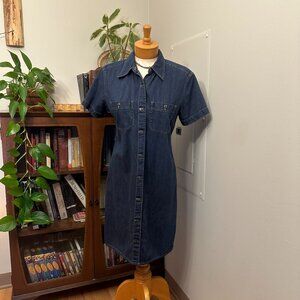 Vintage Liz Claiborne Button Up Utility Dress
